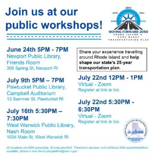 Long Range Transportation Plan Public Work Shops